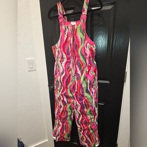 Hanna Andersson Pink and Green Kids Overalls